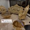 Set Sofa Mewah Keluarga Elegan Kayu Jati Khas Ukiran Jepara