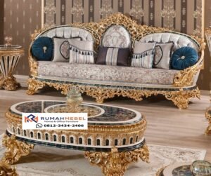 Sofa Ukir Klasik Tamu Mewah Kayu Jati TPK