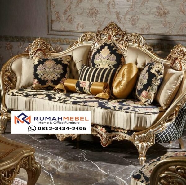Sofa Tamu Klasik Ukir Jepara Mewah