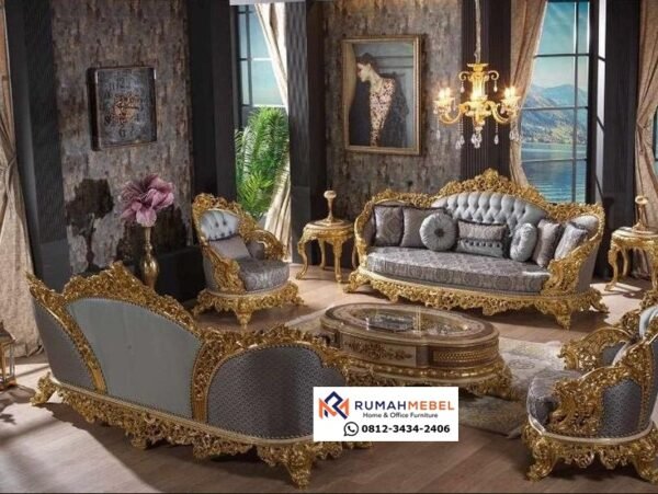 Jual Set Sofa Ukir Jepara Mewah Kayu Jati