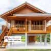 Rumah Panggung Kayu Jati Minimalis Modern
