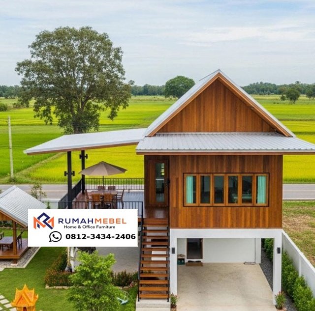 Rumah Panggung Minimalis Jati Jepara Mewah