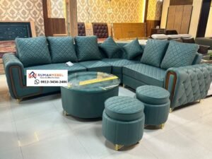 Kursi Sofa Sudut Minimalis Chesterfield