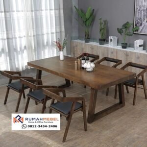 Model Terbaru Set Kursi Makan Minimalis Kayu Jati
