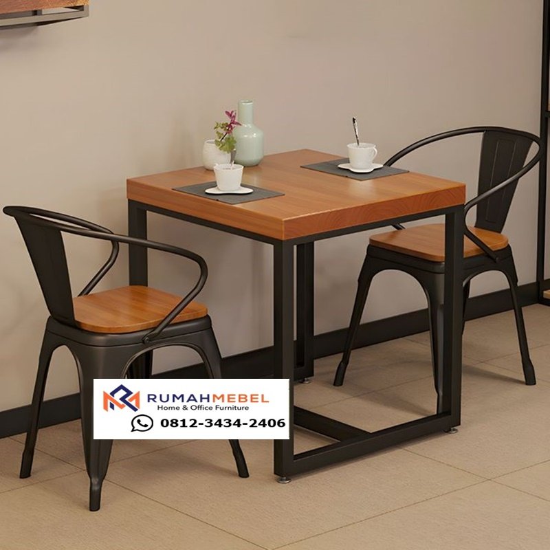 Set Kursi Cafe Dining Chair Kayu Jati Klasik