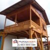 Rumah Panggung Kayu Jati Minimalis Modern
