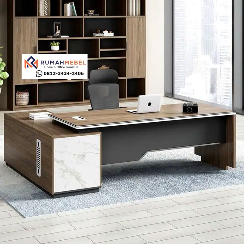 Meja Derektur Minimalis American Classic L Shape