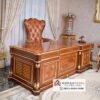 Meja Kantor Italian Style Klasik Kayu Jati
