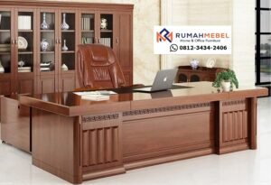 Meja Derektur Kayu Jati Klasik Modern