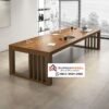 Meja Rapat Kantor Minimalis Full Kayu Jati