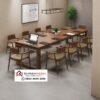 Set Meja Meeting Modern Jati Klasik Jepara