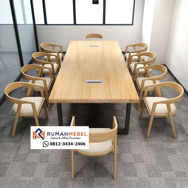 Set Meja Rapat Kantor Minimalis Modern
