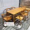 Meja Makan Kayu Jati Klasik Minimalis Jepara