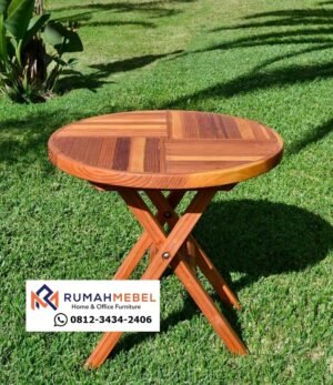 Meja Cafe Kayu Jati Klasik