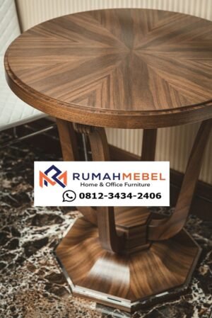 Meja Café Kayu Jati Minimalis Modern