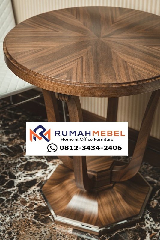 Meja Café Kayu Jati Minimalis Modern