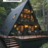 Rumah A-Frame Modern Kayu Style Hitam, Pilihan Tepat untuk Hunian Bergaya Scandinavian