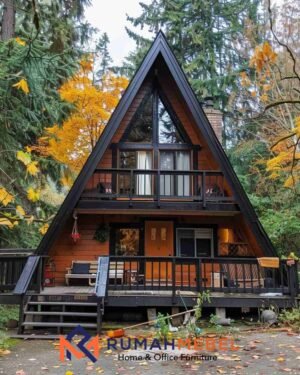 Rumah Segitiga A-Frame Premium: Desain Modern 2 Lantai