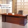 Meja Direktur Kayu Jati Solid Mewah Klasik | Furniture Kantor Eksekutif High-End