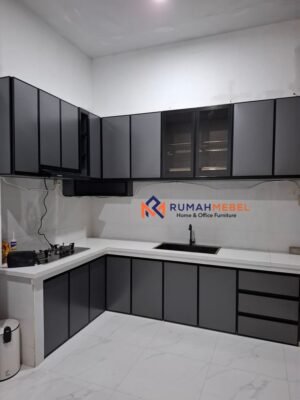 Kitchen Set Custom Minimalis Modern | Desain L-Shape Elegan