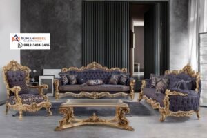 Set Sofa Mewah Eropa Style – Furniture Klasik Kayu Ukir Jepara Terbaik