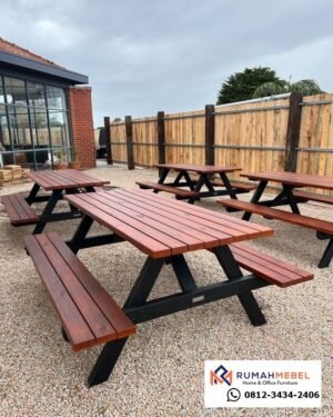 Meja Piknik Outdoor Minimalis – Tampil Estetik dan Tahan Lama di Segala Cuaca