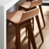 Stool Kursi Bar Café Kayu Jati Sandaran Melengkung – Furniture Cafe/Restoran Kualitas Ekspor