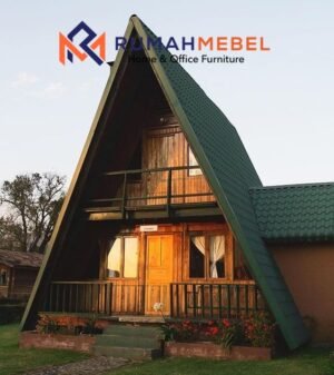 The Ikonik Villa Retreat: Desain Rumah Segitiga Minimalis