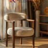 Kursi Armchair Kayu Jati Minimalis | Desain Dining Chair Skandinavia