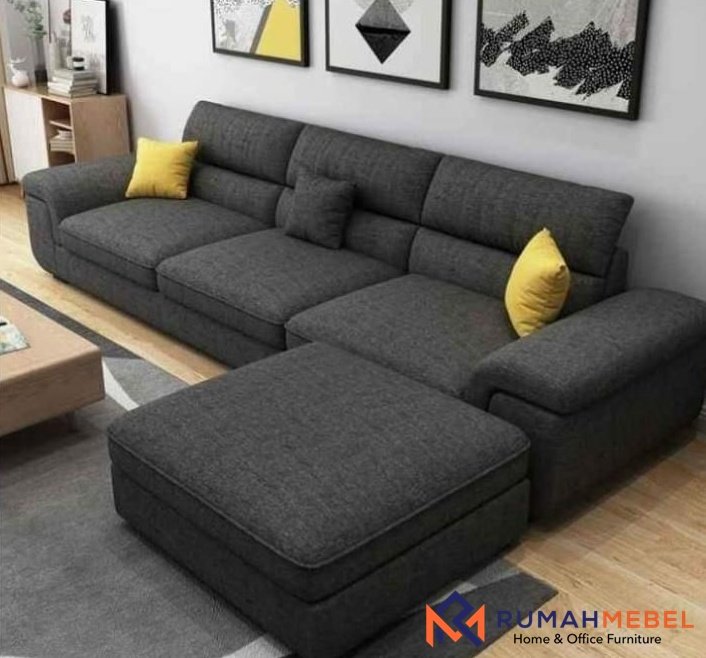 Sofa Sudut L-Shape Minimalis: Kenyamanan Premium untuk Ruang Keluarga