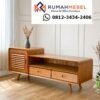Bufet TV Kayu Jati Minimalis Retro: Meja TV Mid-Century Modern