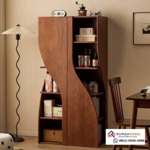 Rak Display Kayu Jati Organik: Hadirkan Sentuhan Seni dan Penyimpanan Elegan yang Unik