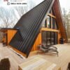 Kabin A-Frame dengan Atap Standing Seam Metal - Solusi Terbaik untuk Resort & Glamping