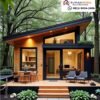 Kabin hutan modern: Desain kontenporer menyatu dengan alam