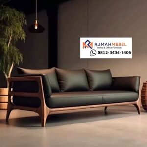 Sofa Modern Premium Kayu Solid – Perpaduan Estetika dan Kenyamanan
