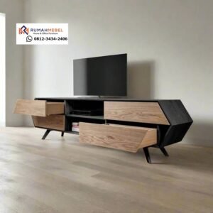 Trend Furniture Inovatif - Bufet TV Geometris Rumah Mebel