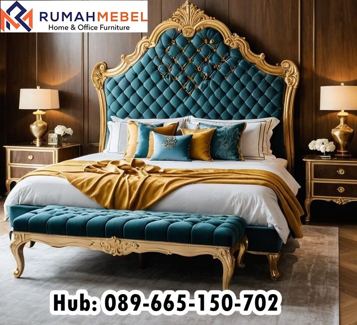 Tempat Tidur Kayu Jati Gresik Mewah