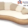 Daybed Rotan Bean Shaped Sofa