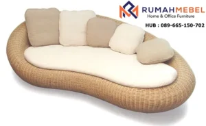 Daybed Rotan Bean Shaped Sofa