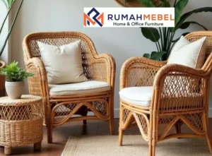 Jual Kursi Rotan Setengah Lingkaran