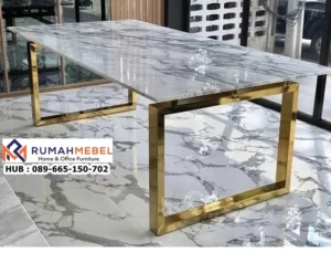 Jual Meja Marmer Stainless Gold Jawa Tengah