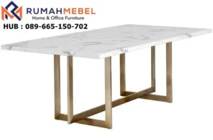 Jual Meja Marmer Stainless Gold Minimalis Terbaru