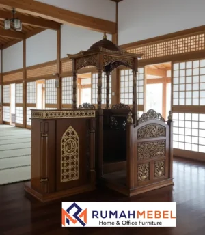 Jual Mimbar Kayu Jati Tuban Tahan Lama