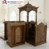 Jual Mimbar Masjid Kayu Jati Probolinggo Custom