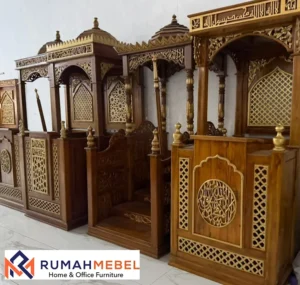 Jual Mimbar Masjid Istimewa Kayu Jati Banyuwangi