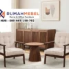 Jual Set Kursi Teras Kayu Warm Minimalis