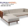Jual Sofa Tamu Letter L Semi Retro Minimalis