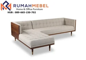 Jual Sofa Tamu Letter L Semi Retro Minimalis