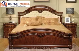 Jual Tempat Tidur Sampang Kayu Jati Glossy Ukir