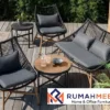 Kursi Taman Rotan kombinasi Busa